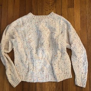 Knit crew neck sweater